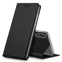 Huawei P20 Pro Case Kugi Huawei P20 Pro Case Ultra-thin Dd Style Pu Cover + Tpu Back Stand Case For Huawei P20 Pro Smartphone Black