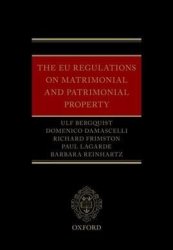 The Eu Regulations On Matrimonial And Patrimonial Property Hardcover