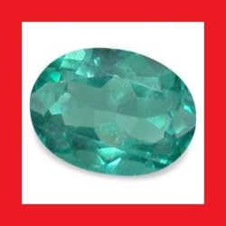 Topaz - Top Teal Green Oval Facet - 1.045CTS