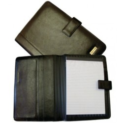 Gino De Vinci A5 Folder Leather Black
