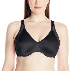 Bali Designs Women's Passion For Comfort Side Support And Smoothing Minimizer Black soft Taupe 44DD
