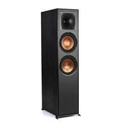 Klipsch Reference R 0f Floorstanding Speaker For Home Theater Systems With 8 Dual Woofers Tower Speakers With Bass Reflex Via Rear Firing Tractrix Ports In Black Reviews Online Pricecheck