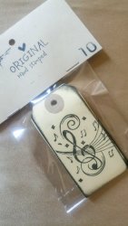 Stamped Tags With Music Notes - Pack Of 10