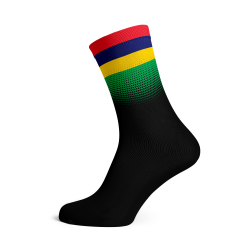 Mauritius Flag Socks - Small Black