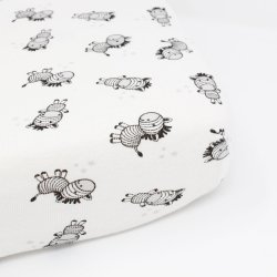 Zebra Cot Fitted Sheet - Large 66X132CM