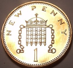 Queen Elizabeth II - 1978 British One Penny Coin