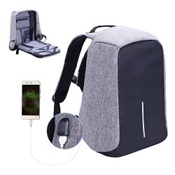 Laptop Backpack Lightweight Water Resistant Computer Backpack With USB Charging Port Large Capacity For Travel Business
