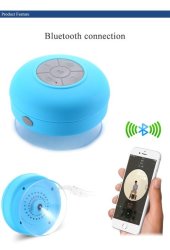 Cute Mini Bluetooth Speaker Round Pattern Portable With Sucker