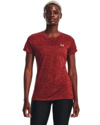 Women's Ua Tech Twist T-Shirt - Chestnut Red LG