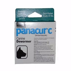 Panacur C Canine Dewormer Fenbendazole Dogs 3 Packets