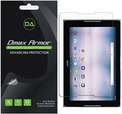 3-PACK Dmax Armor For Acer Iconia One 10 B3-A30 10.1 Inch Screen Protector Anti-bubble High Definition Clear Shield- Lifetime Replacements Warranty- Retail Packaging