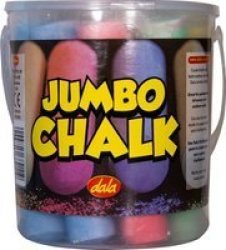 Dala Bucket Of Chalk Jumbo Set Of 12