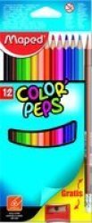 MAPEX Maped Colour Pencils 12'S +sharpener +hb Pencil - Color'peps