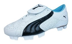 Puma V Konstrukt II Gci Fg Womens Leather Soccer Boots CLEATS-WHITE-10