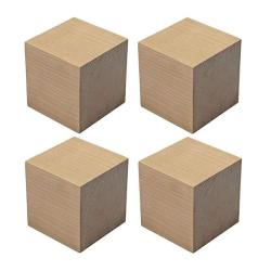 Bag of 50 - by Craftparts Direct 2 Inch Crafts & DIY Projects Wooden Cubes 2 Wood Square Blocks For Photo Blocks