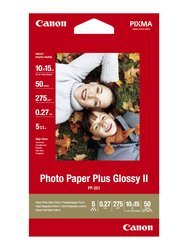 Canon PP-201 Professional Glossy II Photo Paper 4X6 50 Sheets