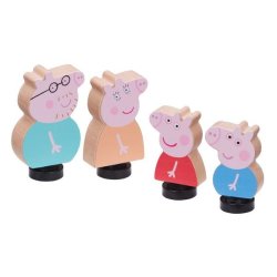 Wooden Family 4 Figures