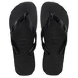 Havaianas Unisex Top Black Sandals 39 40
