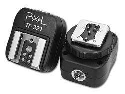 Pixel E-ttl Flash Hot Shoe Adapter With Extra PC Sync Port For Canon Dslrs And Flashguns
