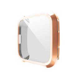 Protective Case & Screen Protector - Fitbit Versa 3 Sense - Rose Gold