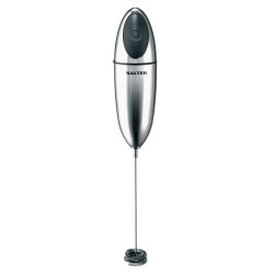 Salter Electronic Milk Frother Double Coil Whisk - Chrome