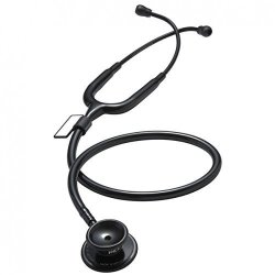 MDF Md One Stainless Steel Premium Dual Head Stethoscope - All Black 777-BO