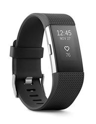 Fitbit Charge 2 Superwatch Wireless Smart Activity And Fitness Tracker + Heart Rate And Sleep Monitor Smart Wristband Black Large 6.7-8.1 In Non-retail Packaging