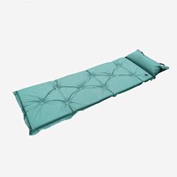 Ssnsvj Single Self Inflating Outdoor Camping Roll Inflatable Bed Sleeping Mattress - Green