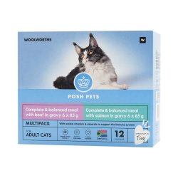 Posh Pets Complete And Balanced Meal In Gravy Multipack 12 X 85 G
