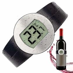 Xuheng Digital Display Red Wine Bottle Thermometer Instant Readout Thermometer With Large Lcd Display For Wine Champagne Whisky & Ale