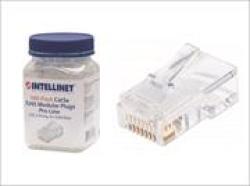 Intellinet 100-PACK CAT5E RJ45 Modular Plugs Retail Box No Warranty
