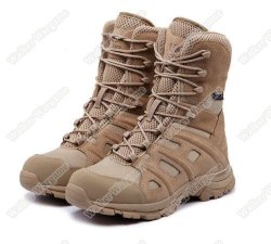 Unitewin Tactical Non-slip Combat Boots With Side Zip - Desert Tan Size Euro 42