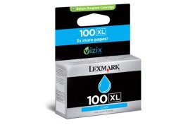 Lexmark 100XL Cyan High Yield Ink Cartridge Retail Box No Warranty