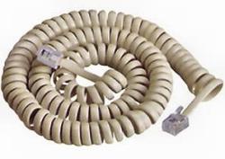 Telephone Cables RJ11 Male To Male Spiral