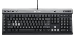 Corsair Ch-9000043 K30 Raptor Mmo Gaming Keyboard - 3-level Backlighting 6 Dedicated Customizable G-keys Up To 18 Programmable Functions 36kb On-board Memory Anti-ghosting Red