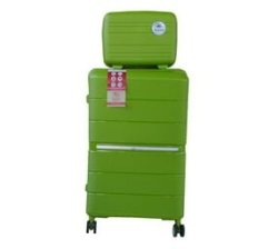 - Unbreakable Travel Luggage 2 Piece Suitcases Spinner - 22 - Light Green