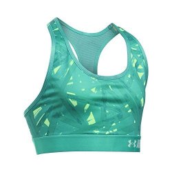 Under Armour Girls' Heatgear Armour Printed Sports Bra Absinthe Green summer Lime Youth Small
