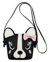 Bags Us Fashion Cute Dog Bowknot Single Shoulder Bag Coin Purse Small Crossbody Satchel Handbags Wallet