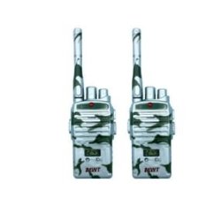 Camouflage Walkie-talkie For Kids - 2 Pack - Green White