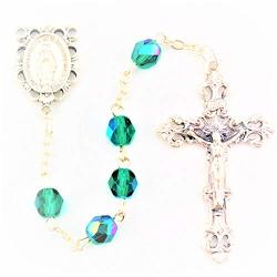 MV001 Green Bead Rosary
