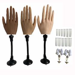 Professional Silicone Practice Hand for Acrylic Nails by Nail Nobility -  Full Poseable Hand for Practicing Nail