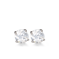 18CT White Gold 0.30CT Diamond Stud Earrings