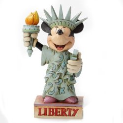 Enesco Gift Disney Traditions Minnie Statue Of Liberty