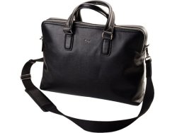 Adpel Leather Computer Briefcase 15.4" Black