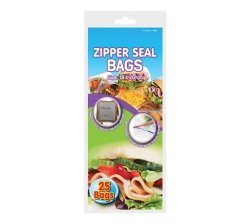 Zipper Seal Storage freezer Bags - 18CM X 20CM 25 Piece
