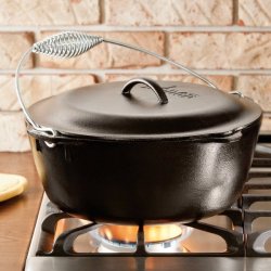 Cast Iron Dutch Oven With Bail Handle 6.6L
