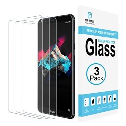 3-PACK Huawei Honor 7X HUAWEI Mate Se Screen Protector Mp-mall Tempered Glass With Lifetime Replacement Warranty