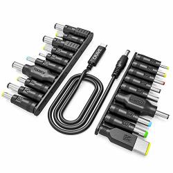 19PCS Laptop Adapter Kit For Crave Powerpack Usb-c To Dc Cable + 19 Adapters For Acer Asus Lenovo Fujitsu Toshiba Dell Hp Compaq Samsung Benq Sony Ibm