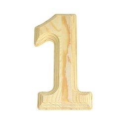 Homeford Pine Wood Beveled Wooden Letter G, Natural, 6-Inch