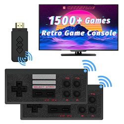 Cicystore Retro Game Console With 818 Retro Video Games HDMI HD Output Nes Retro Game Console Wireless Old Arcade Plug And Play Video Games